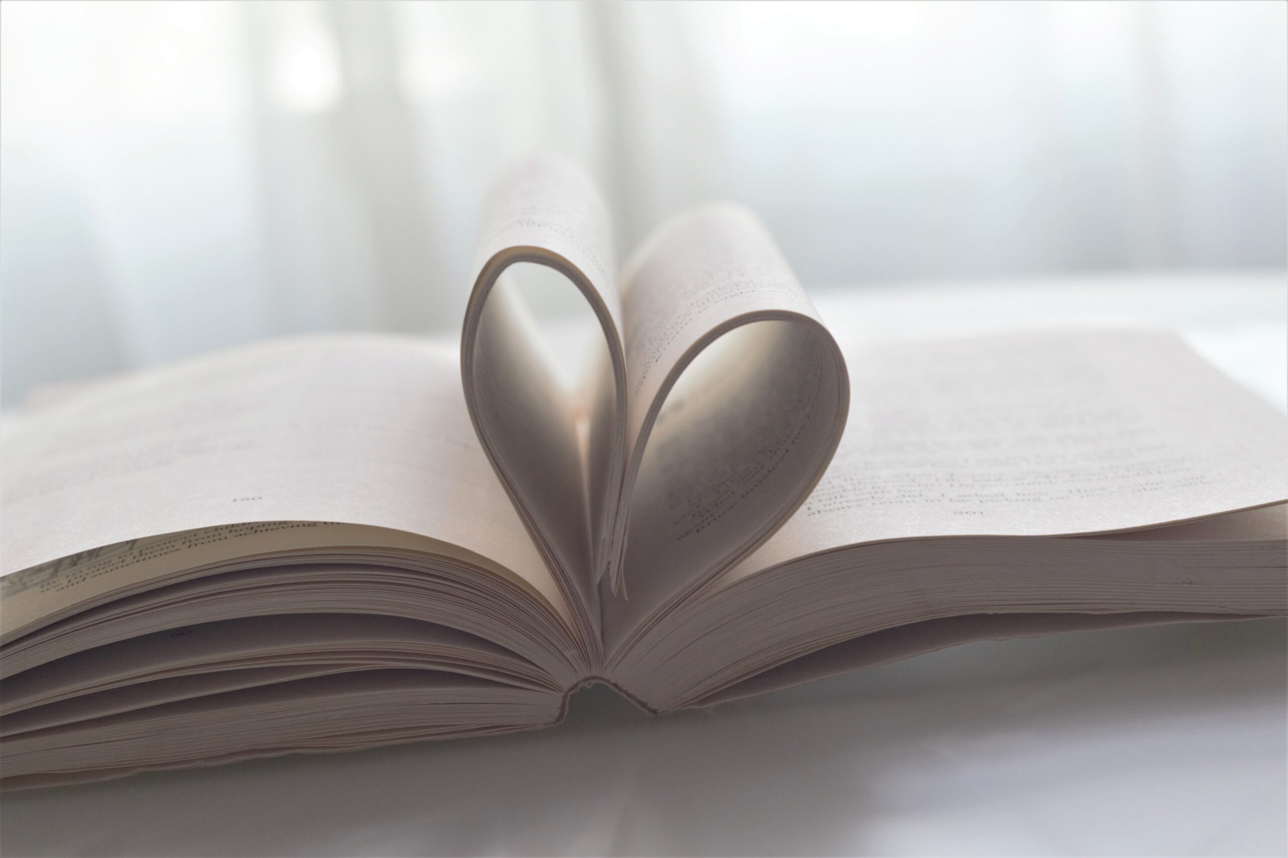 Book in the shape of a heart